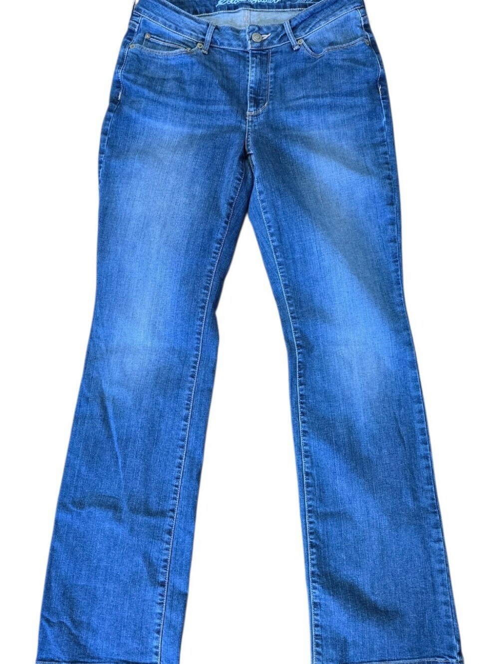 Eddie Bauer Curvy Boot Cut Jeans Women’s Size 6 Medium Wash Stretch Denim